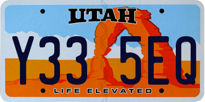 UT license plate Y335EQ