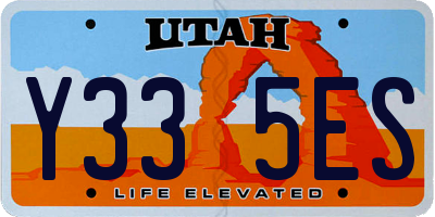 UT license plate Y335ES