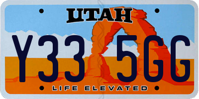 UT license plate Y335GG
