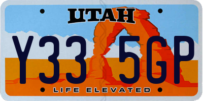 UT license plate Y335GP