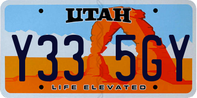 UT license plate Y335GY