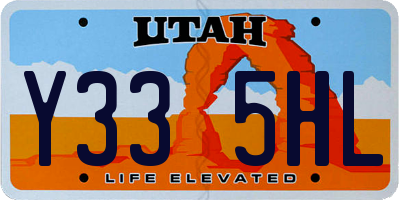 UT license plate Y335HL