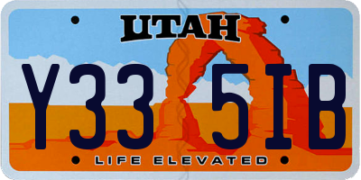 UT license plate Y335IB