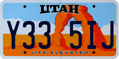 UT license plate Y335IJ