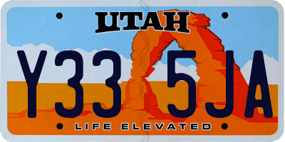 UT license plate Y335JA
