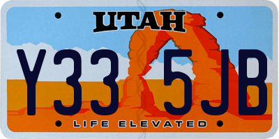 UT license plate Y335JB