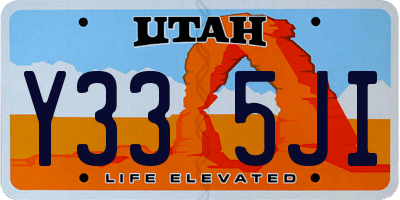 UT license plate Y335JI