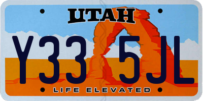 UT license plate Y335JL