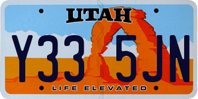 UT license plate Y335JN