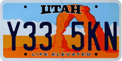 UT license plate Y335KN