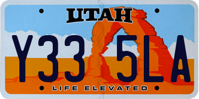 UT license plate Y335LA