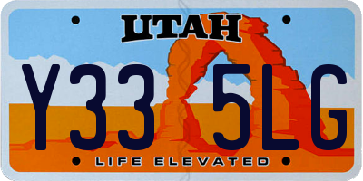 UT license plate Y335LG