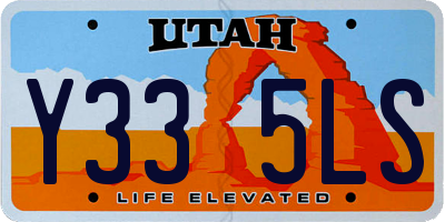 UT license plate Y335LS