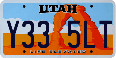 UT license plate Y335LT
