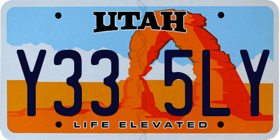 UT license plate Y335LY