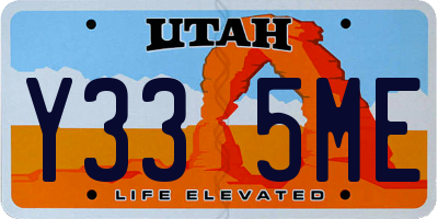 UT license plate Y335ME