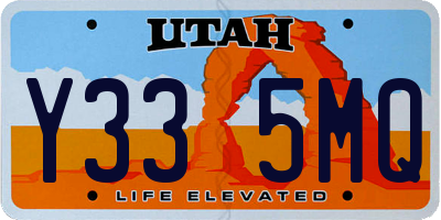 UT license plate Y335MQ