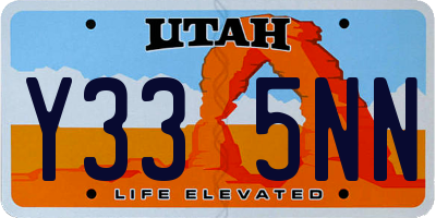 UT license plate Y335NN