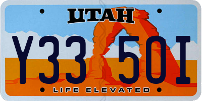 UT license plate Y335OI