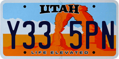 UT license plate Y335PN