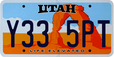 UT license plate Y335PT