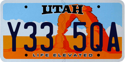 UT license plate Y335QA