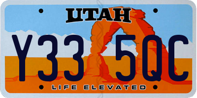 UT license plate Y335QC