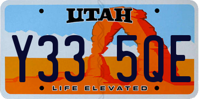 UT license plate Y335QE