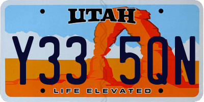 UT license plate Y335QN