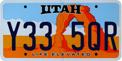 UT license plate Y335QR