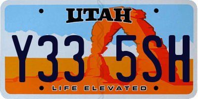 UT license plate Y335SH