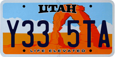 UT license plate Y335TA