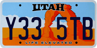 UT license plate Y335TB