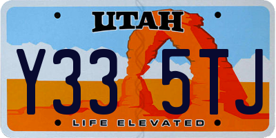 UT license plate Y335TJ