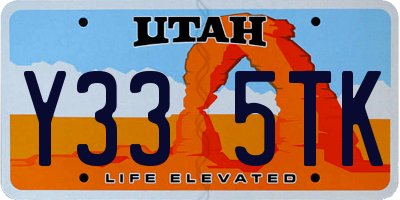 UT license plate Y335TK