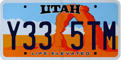 UT license plate Y335TM