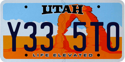 UT license plate Y335TO