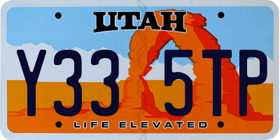 UT license plate Y335TP