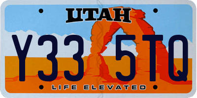 UT license plate Y335TQ