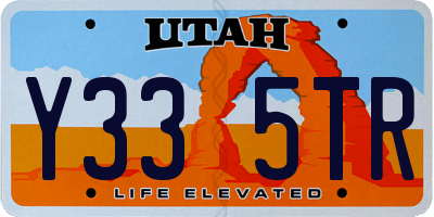 UT license plate Y335TR