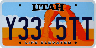 UT license plate Y335TT