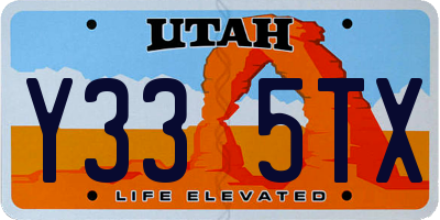 UT license plate Y335TX