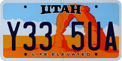 UT license plate Y335UA