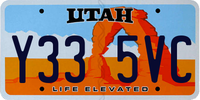 UT license plate Y335VC