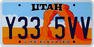 UT license plate Y335VV