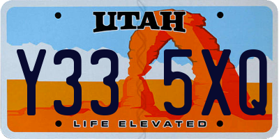 UT license plate Y335XQ