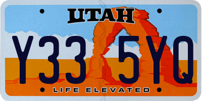 UT license plate Y335YQ