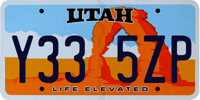 UT license plate Y335ZP