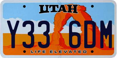 UT license plate Y336DM