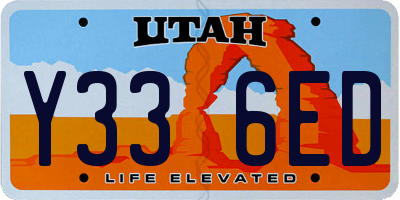 UT license plate Y336ED